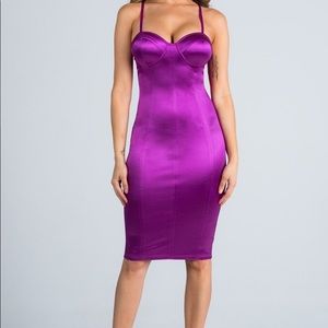 “Sassy” satin dress